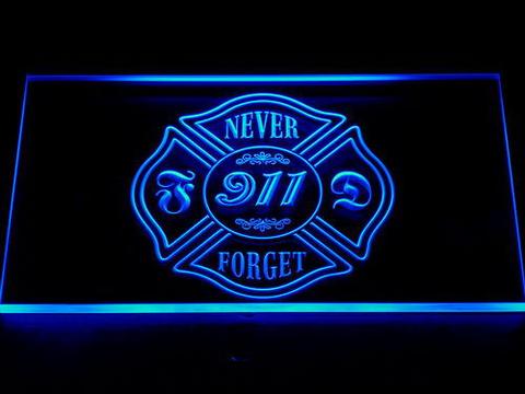 Fire Department Never Forget 911 LED Neon Sign